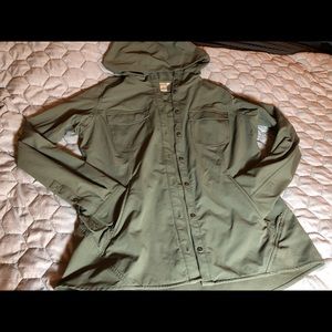 Women’s Duluth Trading Hooded Button Up (M)